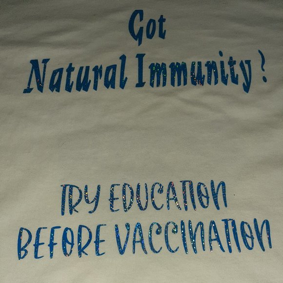 Holographic "I am a Survivor" - Natural Immunity T-shirt - Picture 3 of 7